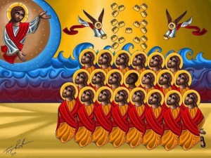 Icon Depicting 21 Coptic Christian Martyrs